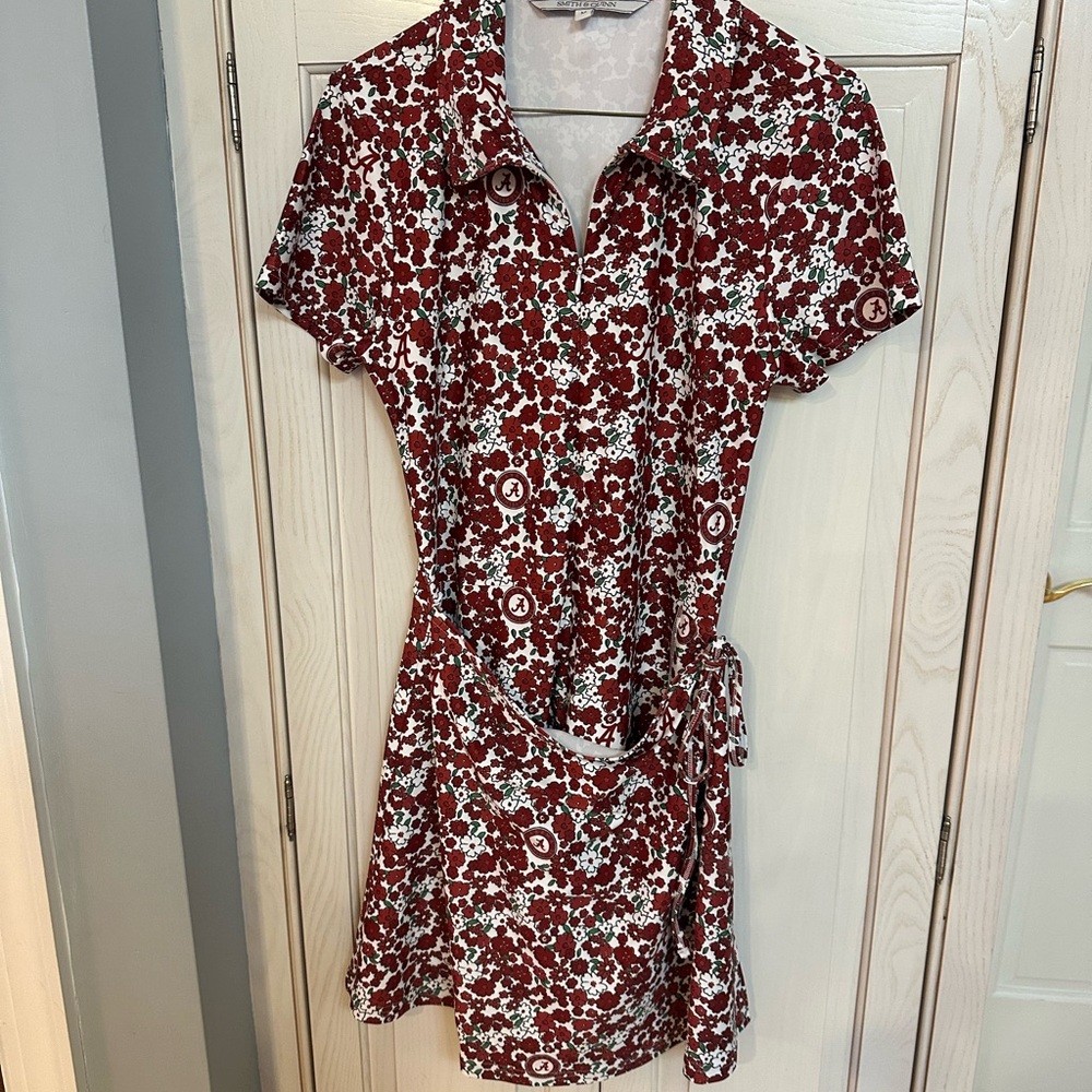 Smith & Quinn University of Alabama Floral Wrap Dress, Size M